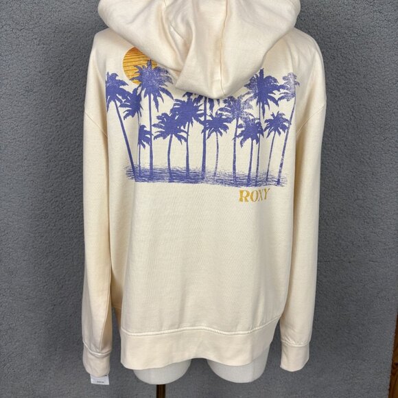 Roxy Juniors' Summer Seeker Sweet Rhythm Zip-Front Graphic Hoodie Medium NWT's - Picture 5 of 8